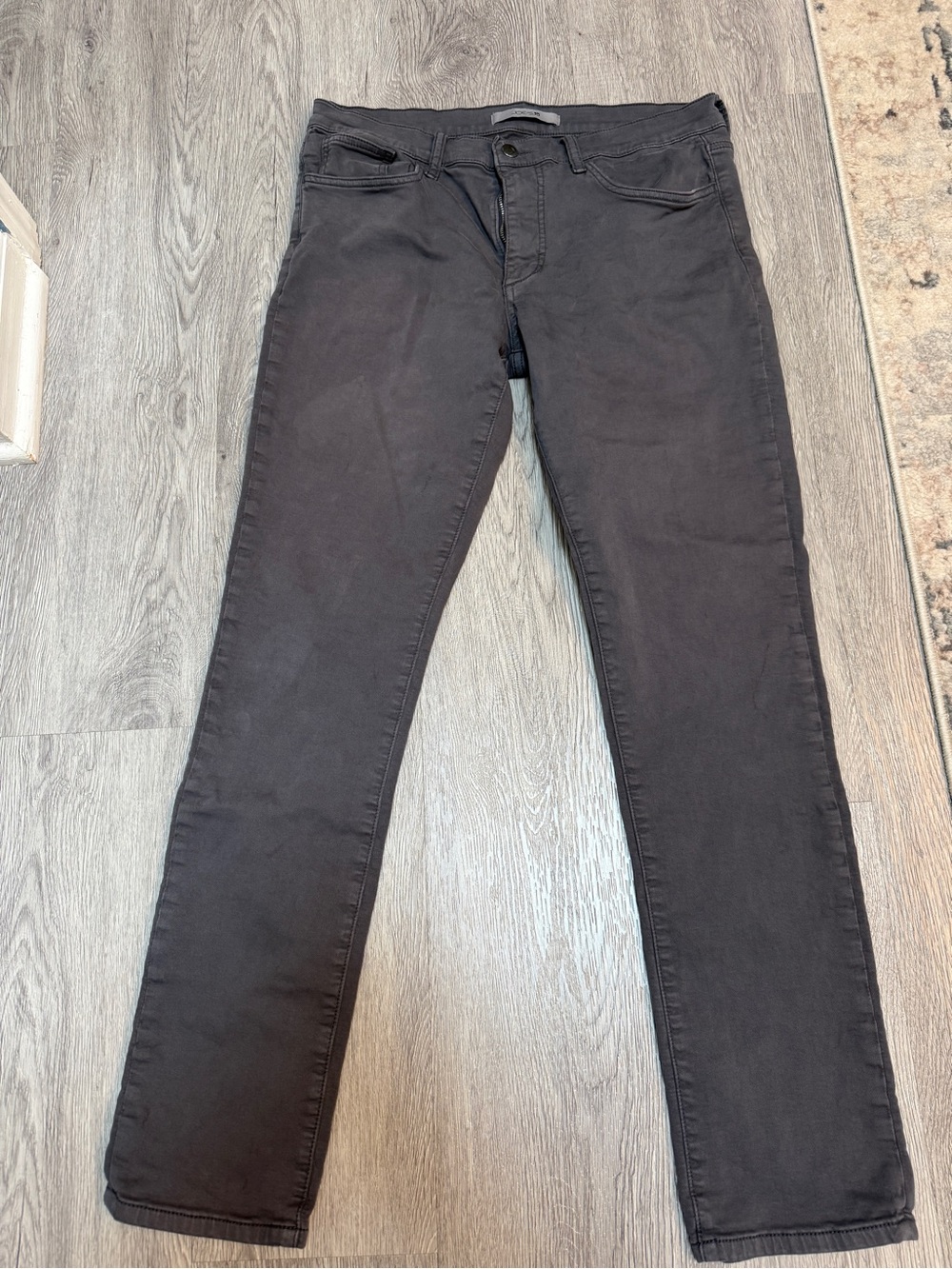 Joes Jeans Mens 33 Slim Fit Graphite Grey Denim Pants Washed Grey Designer Jeans
